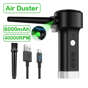 500W Electric Compressed Air Duster Blower & Canned Air Spray for Computer,Laptop Keyboard Cleaner ,Air Pump for Inflatables