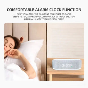 Youpin Xiaomi 15W Wireless Charger Stand Alarm Bedroom Lamp Night Light Desktop Clock Temperature Thermometer Fast Charging Dock