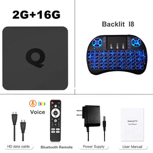 Android14 Smart TV Box Q1 Allwinner H313 Supports 2.4G&5G Dual Wifi 8K 64G 128G Rom Google Media Player TV Box Voice Set Top Box