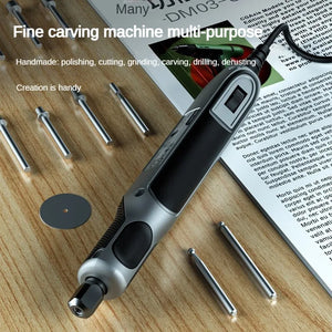 Deli Engraving Pen Grinder 18V 4-speed regulation Engraver Mini Drill  Electric Rotary Tool DIY Drill Grinding Electric Drills