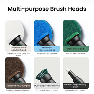 Bosch Electric Cleaning Brush Usb Charging Multifunctional Household Cleaning Brush Electric Spin Scrubber Cleaning Supplies