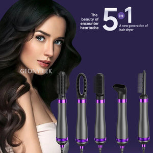 Multifunctional Hair Dryer Brush AirFlow Hot Air Brush Hair Straightener Curler Iron Volumizer Blowers Electric Hair Dryer Comb