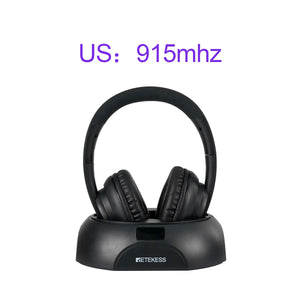 Wireless Headphone TV Watching Rechargeable Wireless Earphone with Transmitter Support Coaxial Fiber 3.5 AUX RCA