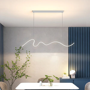 Dining room lamp chandelier light luxury lamps modern minimalist dining room dining table bar Nordic minimalist strip 2023 new