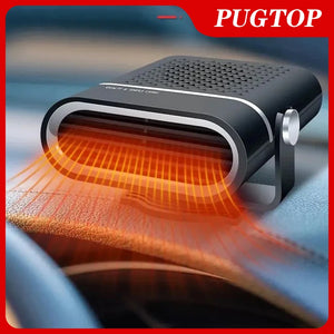 12V 2-in-1 Car Heater Universal Windshield Fast Heating Defrost Defogger 360 Degree Rotation Auto Heater Interior Accessories