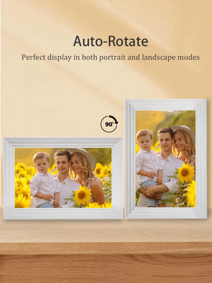 10.1-Inch WiFi Digital Photo Frame Cloud Digital Picture Frame 1280*800 TFT Touch Screen 32GB Storage Share Photo via APP