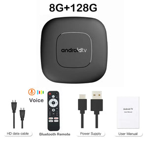 Android13 TV Box T11 Smart Home TV Allwinner H313 4K 8K 2.4G&5G Dual Wifi 8GB 128GB Media Player BT5.2 Google Voice Set Top Box