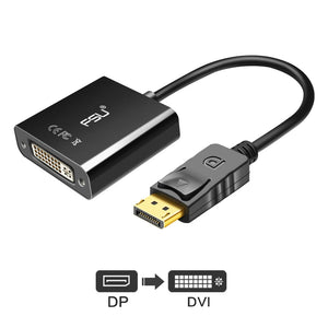 3 In 1 DisplayPort DP To HDMI-compatible DVI support 1080P HD DP To VGA Female Adapter Converter Cable box with Audio For PC TV