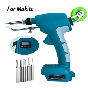 75W Cordless Soldering Iron Kit for Makita 18V Battery Fast Welding Tools with Digital Display Electric Solder Gun (No Battery)