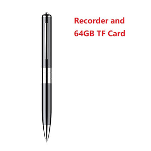 Mini Digital Voice Recorder Professional Digital Sound Audio Record Ballpoint Pen USB Flash Driver Mp3 Player 64GB