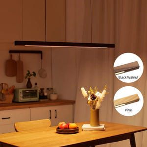 Nordic Real Wood Pendant Lights LED Ceiling Hanging Lamps for Living Room Kitchen Bar Dining Table Chandelier Room Decoration