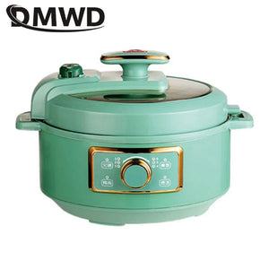 DMWD 3L Electric Pressure Cooker Intelligent Rice Cooker Hot Pot Automatic Stewing Soup Pot Fryer Cake Maker For 3-5 People