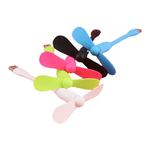 USB Small Fan Flexible Bendable Fan For Power Bank Laptop PC AC Charger Portable Hand Cool Mini Fan For Computer Summer Gadget - Stereotech