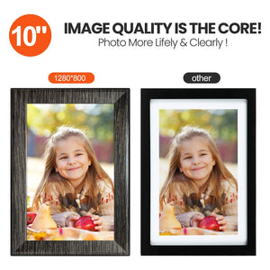 10.1 inch Screen LCD Backlight HD IPS 1280*800 Digital Photo Frame Electronic Picture Imitative Wood Digital Frame Full Function