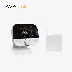 AVATTO Wifi Smart Thermostat,Tuya RF Wireless Temperature Controller for Gas Boiler Water Heating,Works with Alexa Google Home - Stereotech