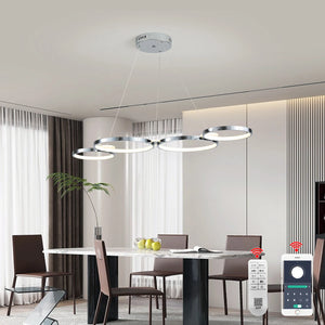 modern chandelier,led Pendant lamps,led chandelier for living dining room,Restaurant Island lustre Chrome/Gold W/Remote Control