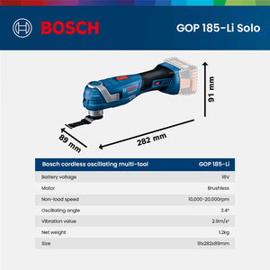 Bosch Rechargeable Cutting Machine Multi-Function Universal Treasure Gop185-Li Lithium-Ion Sanding Slotting Industry [Bare]