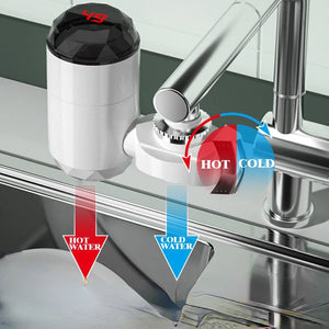 Instant Electric Water Heater Tap Faucet Stainless Steel Water Faucet Heater Cold Heating Faucet Tankless Water Heater Kitchen ﻿ - Stereotech