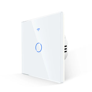 Bingoelec WiFi Smart 2 Way Switch EU 1 2 3 Gang Glass Wall Touch Switches RF433 Remote Control Alexa Google Home Compatible