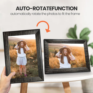 10.1 inch Screen LCD Backlight HD IPS 1280*800 Digital Photo Frame Electronic Picture Imitative Wood Digital Frame Full Function