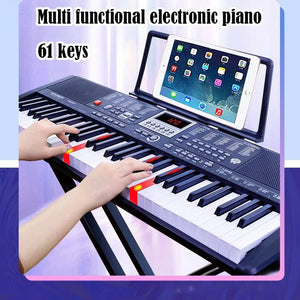 61 Keys Electronic Pianos Portable Professional Piano Keyboard Musical Instrument for Children Beginners Multi Functional