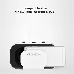 VR Shinecon Casque Headset Virtual Reality Glasses 3D Helmet 3 D For iPhone Android Smart Phone Smartphone Goggles Viar Mobile