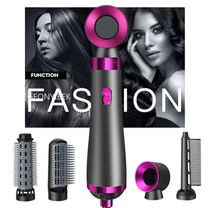 Multifunctional Hair Dryer Brush AirFlow Hot Air Brush Hair Straightener Curler Iron Volumizer Blowers Electric Hair Dryer Comb