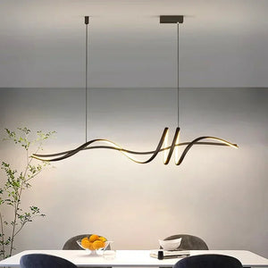 Modern Simple Strtips Pendant Lights Home Decor for Dining Living Room Table Kitchen Chandelier Lamps Indoor Lustre Luminaires