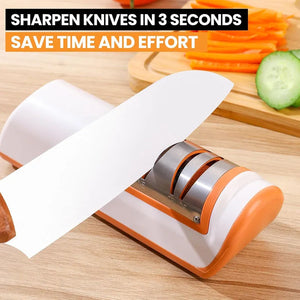 Electric Knife Sharpener Automatic Adjustable USB Charging Multi-functional 4 Gear Quick Sharpening Scissor Grinder for Kitchen - Stereotech