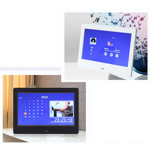 HD Digital Photo Frame 7 inch Frame Full-View Screen Video Photo Electronic Album Support Music/Video/Photo Calendar Clock