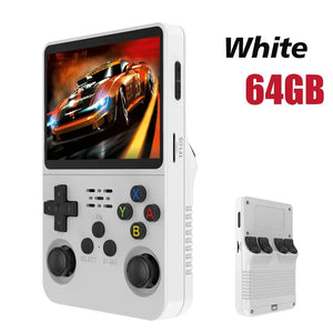 128G Open Source R36S Video Game Console Linux System 3.5 Inch IPS Screen Orange Portable Pocket Video Player 64GG best Games