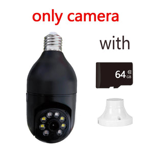 5G Wifi 1080P IP Camera Wireless Smart Home Night Vision Bulb Surveillance Camera E27 Auto Tracking Video Security Baby monitor