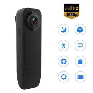 Back Clip Mini Camera 1080P Digital Micro Camera Wearable Body Pen Camera DV DVR Camcorder Video Recorder Up to 64GB