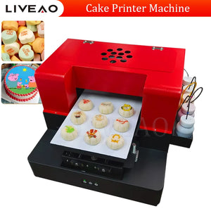 A4 Food Printer For Edible Sugar Paper Cake Pizza Bread Cookie Biscuit With Free 400ml Edible Ink Cake Printing Machine