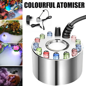 Mini LED Pumpkin Light Fogger Water Fountain Pond Fog Machine For Halloween Christmas Easter Party Festival Decoration