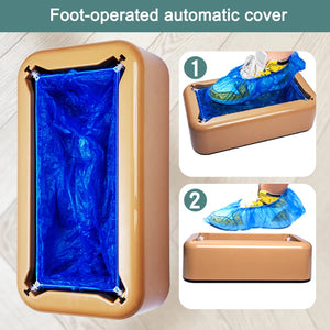 Automatic Shoe Cover Dispenser Shoe Cover Machine Boot Cover Device For 18-48 Size Home Shop And Office Supplies