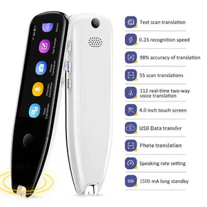 X5Pro Smart Voice Scan Translator Pen Real-Time Multi Language Translation Dictionary Pen Offline/WIFI/Mobile Hotspot Method