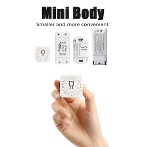 16A Tuya Smart WiFi Switch,2-way Mini Light Switch Power Metering Breaker,For Alexa,Google Home,Yandex Alice,Smart Life Control