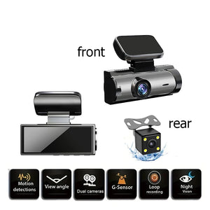 1080P Dash Cam Car WIFI Dvr Dual Lens Front Inside  Wide Angle IR Night Vision Parking Monitor Video Recorder