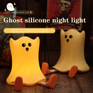 Cute Night Light Silicone Molds DIY Crystal Epoxy Resin Mold With Lamp For Halloween Nursery Table Bedside Bedrooms Decor