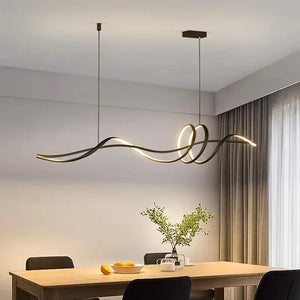 Modern Simple Strtips Pendant Lights Home Decor for Dining Living Room Table Kitchen Chandelier Lamps Indoor Lustre Luminaires