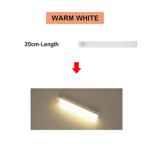 Motion Sensor Light Rechargeable LED Night Light Portable Under Cabinet Light with Magnetic for Bedroom Kitchen Closet Staircase