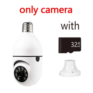 5G Wifi 1080P IP Camera Wireless Smart Home Night Vision Bulb Surveillance Camera E27 Auto Tracking Video Security Baby monitor