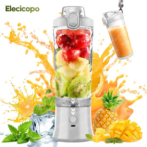 600ML Mini Portable Electric Fruit Juicer - Stereotech