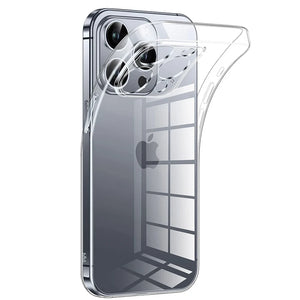 Funda Ultra Thin Clear Silicone Soft Case For iPhone 15 16 14 13 12 Mini 11 Pro Max Plus 12Mini 13Mini Transparent Shell Coque