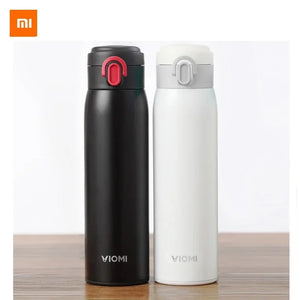 Xiaomi Mijia VIOMI Thermos Stainless Steel Cup Flask Water Bottle Cup 24 Hours Thermos 300ML Single Hand ON/Close For Smart Life - Stereotech