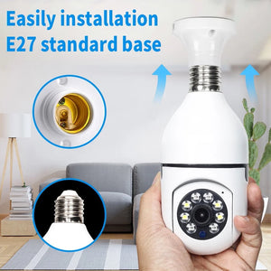 5G Wifi 1080P IP Camera Wireless Smart Home Night Vision Bulb Surveillance Camera E27 Auto Tracking Video Security Baby monitor