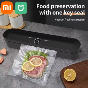 Xiaomi Vacuum Sealer Automatic Packaging Machine Food Vacuum Sealer Vacuum Food Sealing Dry Wet 2-in-1 Food Preserver Home New