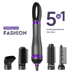 Multifunctional Hair Dryer Brush AirFlow Hot Air Brush Hair Straightener Curler Iron Volumizer Blowers Electric Hair Dryer Comb