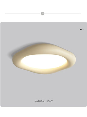 Led Bedroom Ceiling Lamp New Resin Cream Style Modern Minimalist Eye Protection Children's Room Lights Master Bedroom Lamps